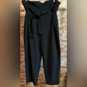 LEITH Black Belted Side Zipper Dress Pants
Size Large